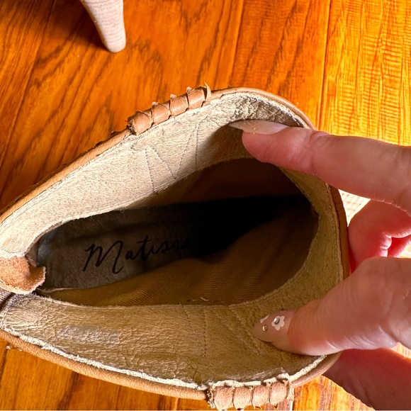 Matisse Liberation Leather Booties Tan Size 8.5 - Picture 6 of 7